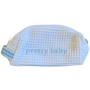 Pretty Baby Blue & White Accessory Bag